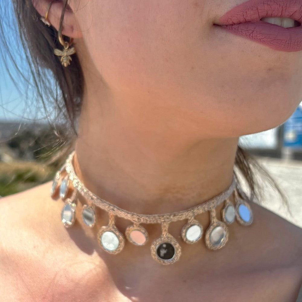 CHOKER WARA ROSA