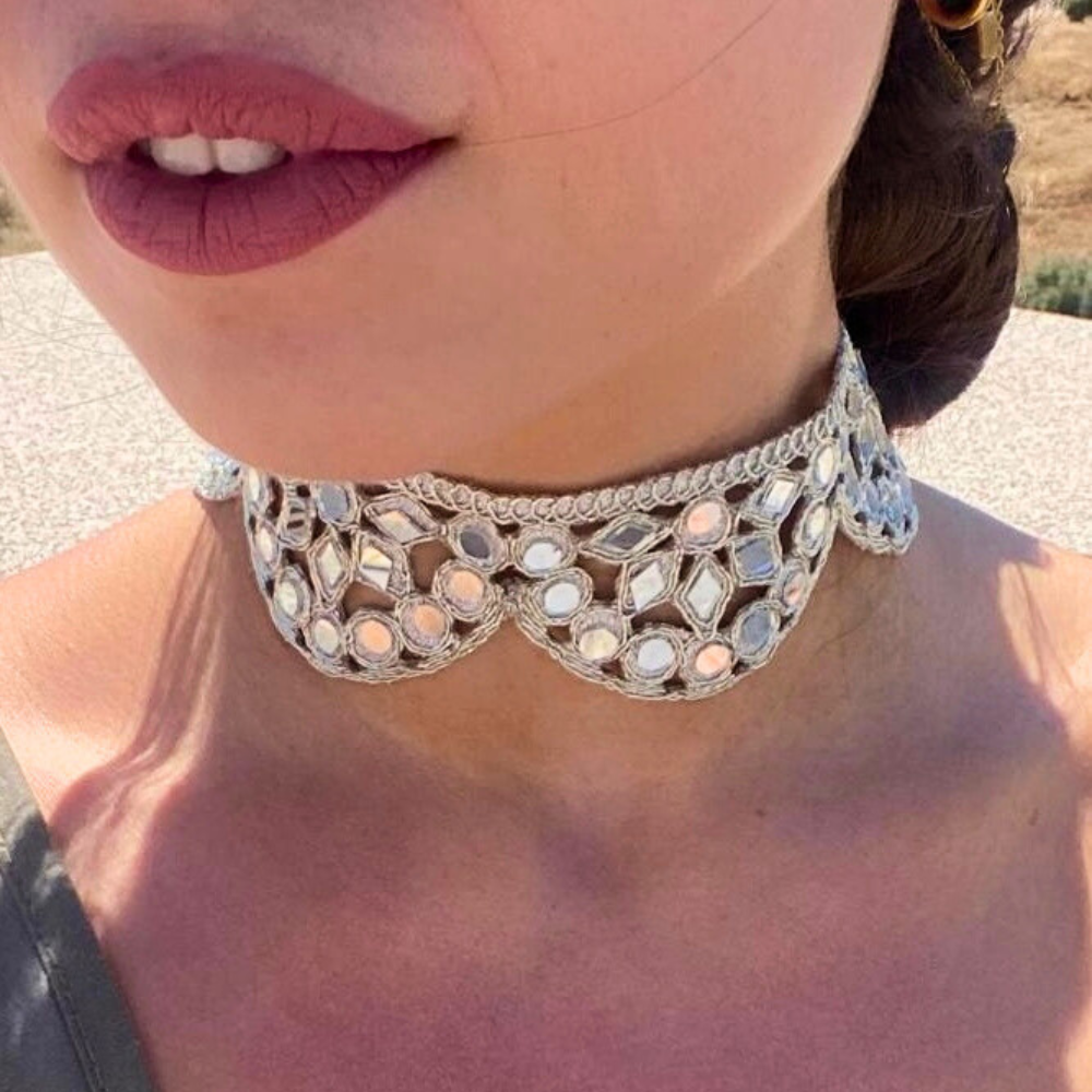 CHOKER YARA PLATEADO