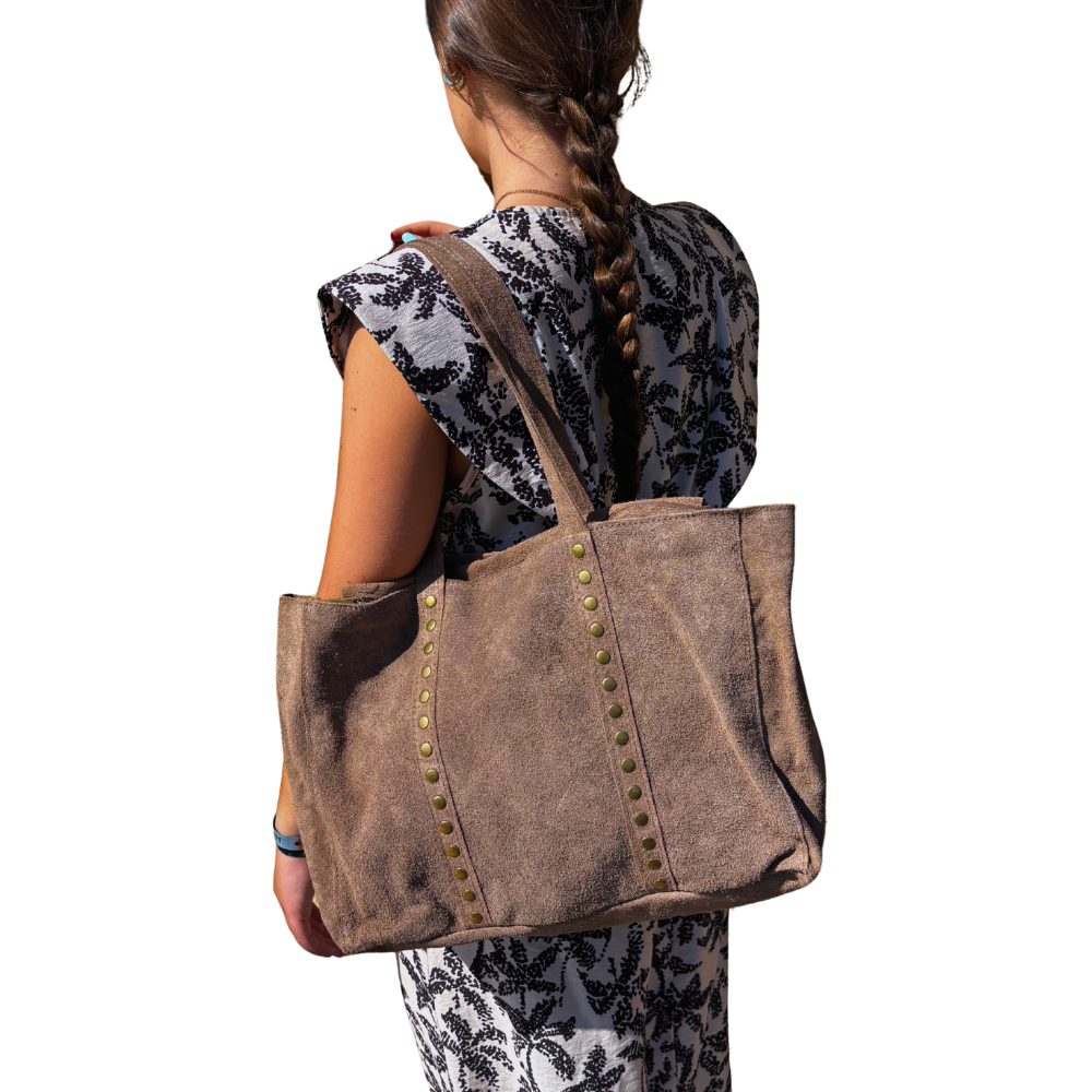 BOLSO SHOPPER TACHUELAS