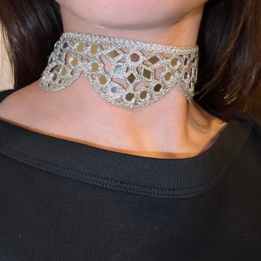 CHOKER YARA PLATEADO