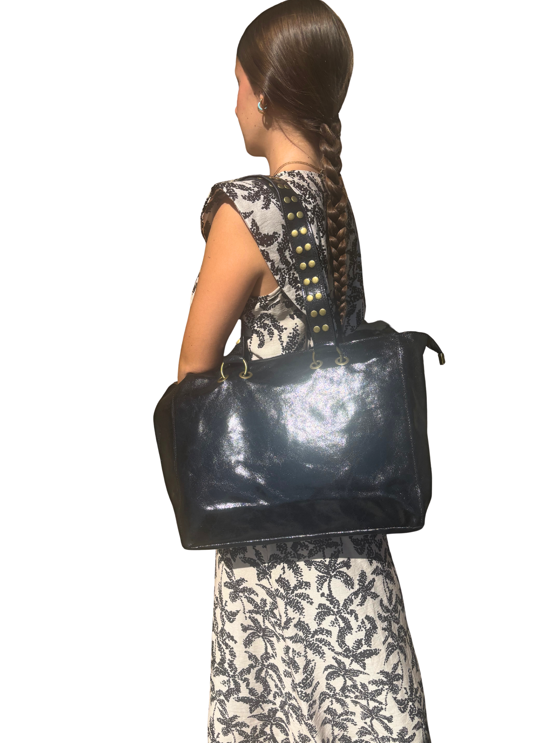 BOLSO SHOPPER TACHUELAS ASAS